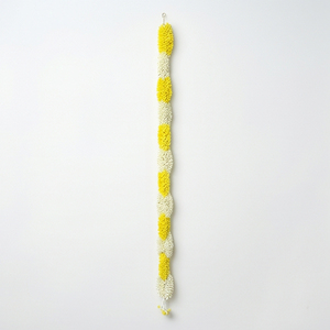 Artificial Flower Garland Yellow <b>White</b> <b>Hanging</b> Decoration Marigold Style Floral Toran for Wedding Festival and Home Decor - Product Image 1