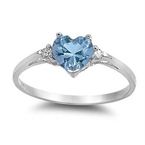 Anello T0016 con Ametista a Cuore, Montatura a Griffe in Argento 925, Gioiello da Donna per Fidanzamento - Product Image 4