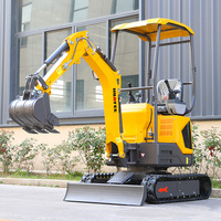 Excavator Mini 1,2 Ton, Excavator Crawler Hidrolik, Mesin Penggali Kecil, Bersertifikasi EPA CE untuk Konstruksi, Pertanian, Dealer, OEM, ODM, Harga Pabrik