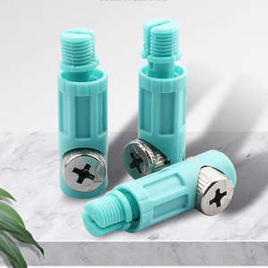 Fixation Moderne Simple pour Meuble et Armoire, avec Verrou de Roue Décalé et Connexion Trois-en-un Intégrée (Nylon + Fer) - Product Image 1