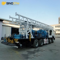 Foreuse rotative hydraulique montée sur camion Sinotruk Howo 8x4 336HP Diesel, profondeur 1000m, avec engrenages et pompe, à vendre