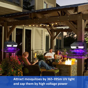 2 pièce/ensemble lampe anti-moustique électronique garde solaire suspendu extérieur lumière UV capteur de mouvement dispositif d'éclairage <span class=keywords><strong>pour</strong></span> les <span class=keywords><strong>moustiques</strong></span> gratuit - Product Image 3