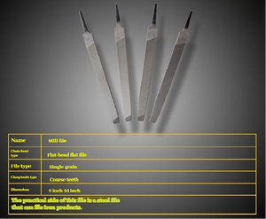 Giá tốt nhất OEM ODM bán buôn T12 phẳng thứ hai cắt mịn các tập tin 6 ''8'' 10 ''12'' phẳng Bastard Mill tập tin với tay cầm mềm - Product Image 6