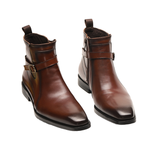 New Arrival Men's Genuine Leather Ankle Zip-Up Thermal Winter Boots Comfortable Trendy Casual Walking Shoes Driving Footwear - Product Image 1