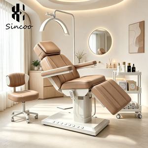 Cama de Belleza Eléctrica Moderna de Lujo, Cama de Masaje con 4 Motores, Control por Pedal, Cama Facial Eléctrica para Spa y Salón de Belleza - Product Image 1