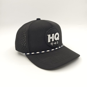Gorras Deportivas Personalizadas de Alta Calidad de 5 Paneles, Poliéster/Algodón, con Parche de Leopardo, Logotipo con Corte Láser y Cierre a Presión - Product Image 4