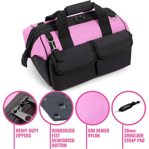 Sac de rangement pour outils en tissu 210T épaissi et imperméable, personnalisé en usine, grande capacité, pour réparation automobile et pièces de quincaillerie - Product Image 4
