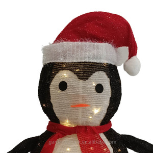Luz LED Emergente de Pingüino Navideño con Temporizador, Funciona con Pilas 3AA, Ecológica, Impermeable, Personalizable de Fábrica, Decoración Navideña para Exteriores - Product Image 2