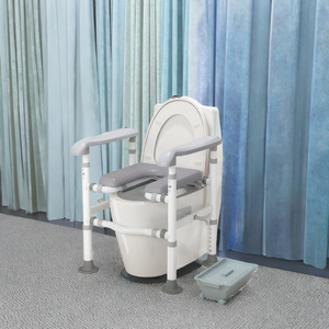 Chaise de toilette et de douche portable antidérapante à hauteur réglable pour personnes <span class=keywords><strong>âgée</strong></span>s – Équipement de sécurité pour salle de bain - Product Image 3