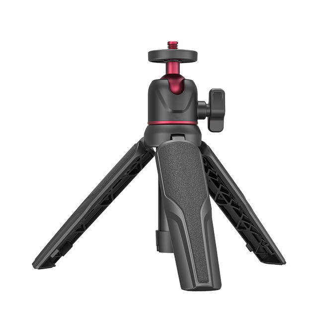 L05 Mini Desktop Extendable Tripod DSLR Cameras Stand with Rotating Phone Holder Cold Shoe for Vlogging
