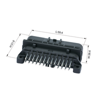 1473712-1 WZHE Connecteur automobile électrique 26 broches Tyco AMP ECU, mâle et femelle