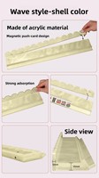 Supports de poussée en acrylique en forme de coquillage de 20 pouces et poussoirs magnétiques pour jeux de Mahjong de style américain et divertissement décontracté