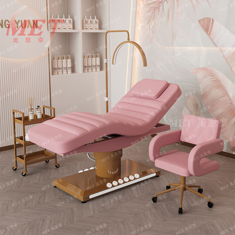 Luxury Facial Bed Pink Hot Selling Beauty Recliners