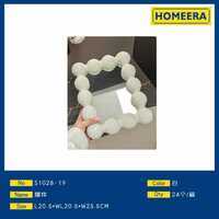 Ornamento bianco in ceramica e vetro per la decorazione della casa L205 W255CM pannelli in vetro colorato arte decorativa della parete - Product Image 1