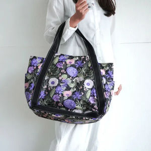 Sac fourre-tout en polyester personnalisé avec logo, grande capacité, réutilisable, pour femme - Product Image 3