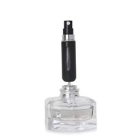 Bouteilles cylindriques en plastique d'huiles essentielles de vaporisateur de remplissage de fond de mini-portable imprimé de 5ml avec logo personnalisé pour le sous-emballage de parfum