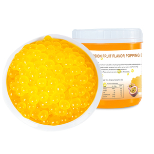 Fábrica Atacado Maracujá Estourando Boba Bubble Chá Ingredientes Tapioca Pérolas Fornecimento para Global Chain Stores Bebidas - Product Image 1