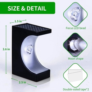 Solar Step LED <b>Lights</b> Auto <b>Motion</b> <b>Sensor</b> IP65 Waterproof Warm White Solar Powered Garden Stair Lamps for Courtyard - Product Image 1
