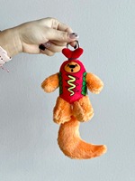 Vente en gros de mini porte-clés animaux en peluche personnalisés en tissu, ours en peluche pour machines à griffes, marque Flametoys, pour fêtes, directement
