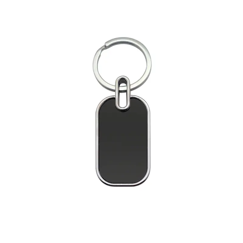 Porte-clés en métal hôtel marquage laser gravure numéro logo personnalisé publicité promotionnelle Blancs rectangle rond carré ovale