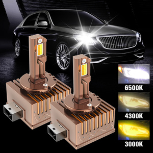 หลอดไฟหน้ารถยนต์ LED 3 สี 3000K 4300K 6500K รุ่น D ซีรีส์ D1S D2S D3S D4S ไฟ LED รถยนต์แบบสามสี - Product Image 1