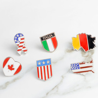 Épinglette de drapeau national en métal de haute qualité, personnalisée, sans minimum de commande, vente en gros, épinglette en émail de drapeau de pays