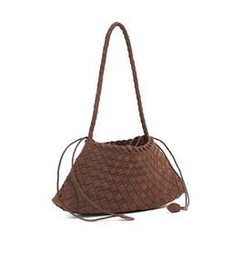 New arrival Woven Faux Suede Shoulder Bag High-end Original Women Luxury <b>Handbag</b> PU Leather Custom Logo - Product Image 1