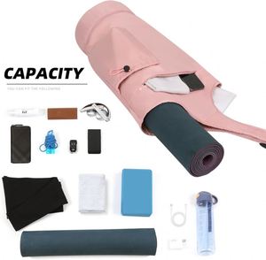 Bolsa de yoga y gimnasio con precio de fábrica al por mayor, muestra gratuita, con bolsa de lona personalizada para esterilla de yoga, para mujer. - Product Image 3