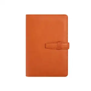 custom promotional logo cheap pu leather planner binder notebook A5 A6 organizer fancy