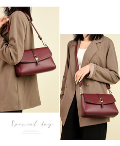 Sacs à main pour femmes de haute qualité en cuir PU, sac à bandoulière, sac messager de créateur tendance, nouveau sac bandoulière de luxe - Product Image 3