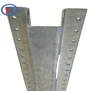 Poste de Línea Galvanizado de Metal de 3-1/2 pulgadas X 9 pies para Cercas de Madera, Poste de Acero en Forma de U para Cerca de Madera - Product Image 2
