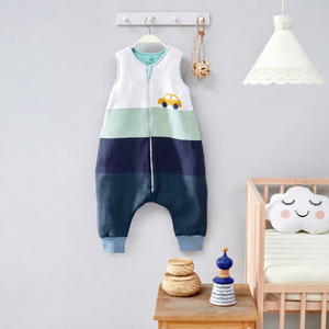 Saco de Dormir para Bebé de Algodón Orgánico 100% Tejido, Transpirable, Ecológico, con Diseño de Animales Adorables, Cierre Bidireccional, Color Personalizado, OEM/ODM - Product Image 1