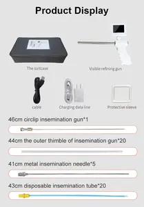 Jiangs pistol AI Digital putar, Upgrade pistol buatan Visual untuk domba dan kambing