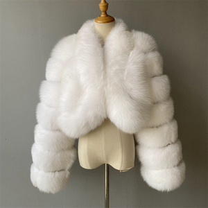 Jxwatcher Thick Fashion Fluffy Real Raccoon Dog <strong>Fur</strong> <strong>Coat</strong> Cropped Style Full Sleeves Custom Luxury Warm Women <strong>Vintage</strong> <strong>Fur</strong> <strong>Coats</strong> - Product Image 5