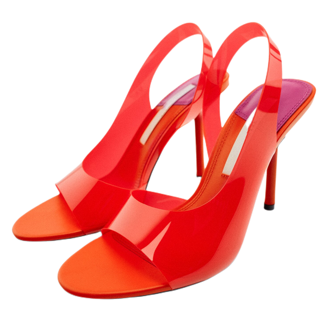 Sexy Fluorescent Transparent Pointed Head Luxury for Ladies High Heel Shoes Women Sandals Office Heels Fashion Stiletto Pumps