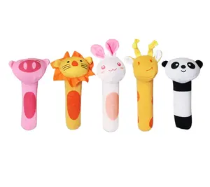 Peluche per bambini personalizzato simpatico animale consolatore sonaglio per bambini dentizione giocattoli morbidi campane a mano per bambini