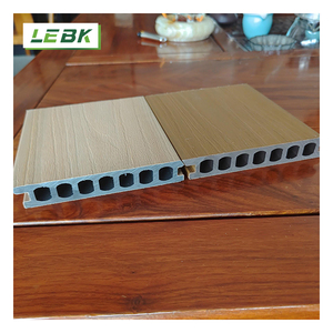 Nuovo Design cavo in Teak 190mm profondo grano del legno coestrusione Wpc Decking 23 mm impermeabile No Gap in Teak composito senza soluzione di continuità Decking - Product Image 4