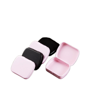 Boîte en fer blanc recyclable, petite, à deux charnières, mini, en forme de losange, pour tablettes, bonbons, en métal, de qualité alimentaire, personnalisable pour les aliments