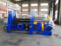 Vente chaude 3 rouleaux plaque d'acier CNC cintreuse hydraulique automatique tôle roulant et plieuse à vendre