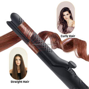 360 Airflow <span class=keywords><strong>Plancha</strong></span> De Cabello professionnel noir Salon rouleau chaud céramique cheveux lisseur Machine professionnel fer plat - Product Image 3