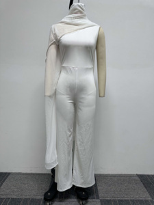 <span class=keywords><strong>Combinaison</strong></span> une pièce à une épaule avec <span class=keywords><strong>pantalon</strong></span> long Sexy Ladies Sleeveless Summer Dressy Jumpsuit - Product Image 2