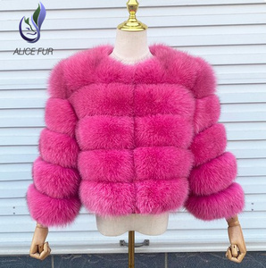 Giacca da donna Plus Size corta nuova pelliccia di volpe artificiale cappotto in pelliccia di volpe <span class=keywords><strong>abbigliamento</strong></span> da donna - Product Image 3