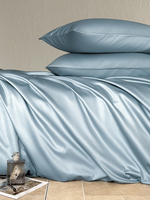 Reine taille 3 pièces 300TC housse de couette ensemble solide lisse couette fermeture à glissière coin liens respirant literie pour la maison hôtel