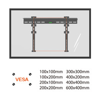 Untuk VESA Maksimal 600*400mm Dudukan TV LCD Universal Anti-pencurian Baja Gulung Dingin Kapasitas Beban 45kg Dudukan TV Dinding dengan Kunci