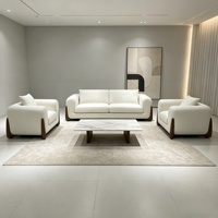 Ensemble de canapés de salon modernes et luxueux, confortables, en tissu, avec coussins moelleux haute densité, couleurs personnalisables, meubles pour la maison