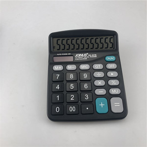 Joinus DS-837B 12 Digit Calculator Dual Power Supply Black Office Use - Product Image 2