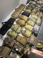 Tas Ransel Kanvas Kamuflase Uniseks Tas Laptop Multi Saku untuk Sekolah Perjalanan Mendaki Gunung
