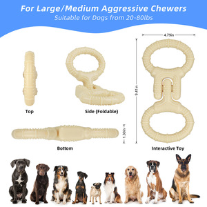 ของเล่นเคี้ยวรูปวงแหวนสำหรับสุนัข ยี่ห้อ Neutral Products ขนาด 32.9x121.6x239 มม. ของเล่นฝึกสัตว์เลี้ยงแบบอินเทอร์แอคทีฟสำหรับสุนัข - Product Image 3