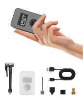 Compresseur de gonfleur de vélo numérique à batterie de poche et moto lumière LED écran numérique démarreur gonfleur de voiture nouvelle pompe de conception
