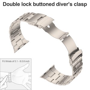 Cinturino in titanio per Apple <span class=keywords><strong>Watch</strong></span> Band 49mm 45mm 44mm <span class=keywords><strong>42mm</strong></span>, cinturino per orologio apple <span class=keywords><strong>Watch</strong></span> serie 1 2 3 <span class=keywords><strong>4</strong></span> 38 <span class=keywords><strong>42mm</strong></span> - Product Image 3
